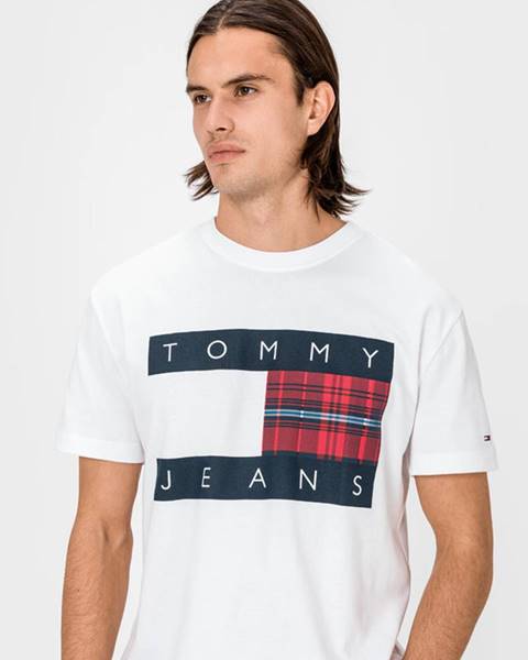 Bílé tričko Tommy Jeans