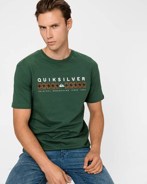 Zelené tričko quiksilver