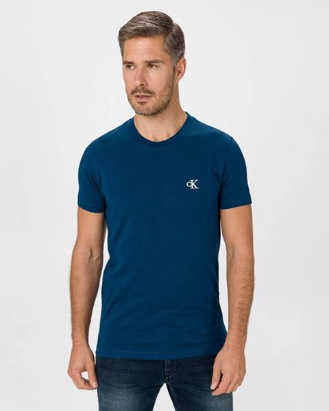 Modré tričko Calvin Klein