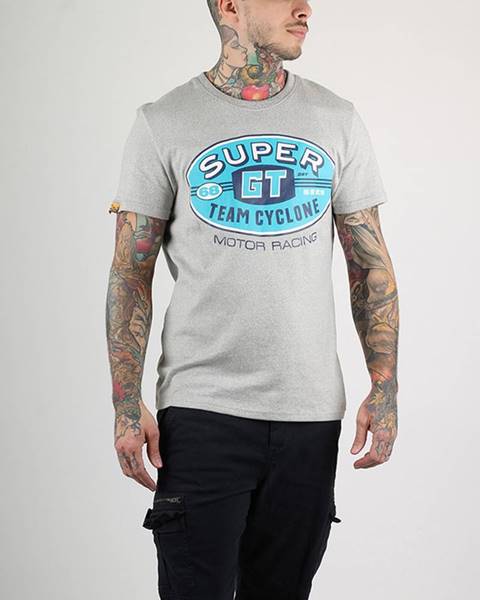 Šedé tričko superdry