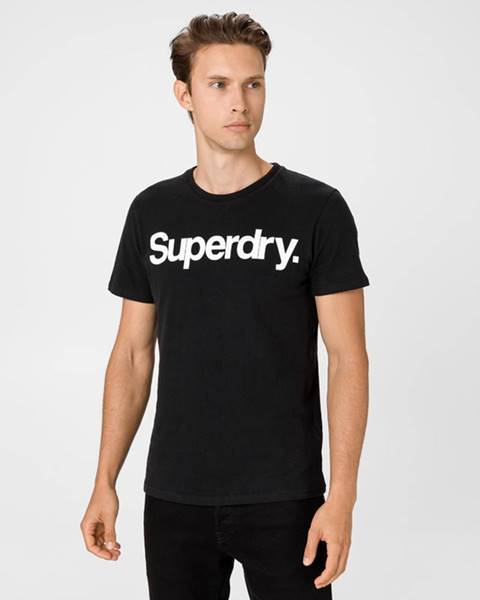 Černé tričko superdry