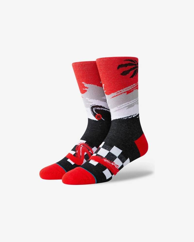 Stance Raptors Wave Racer Ponožky Červená