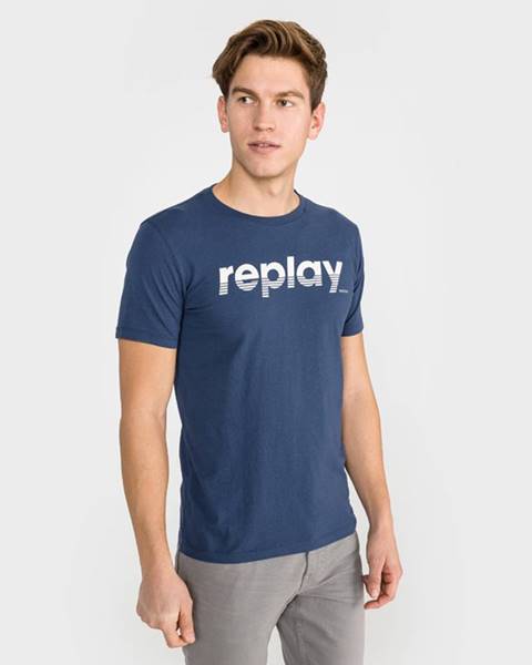 Modré tričko Replay