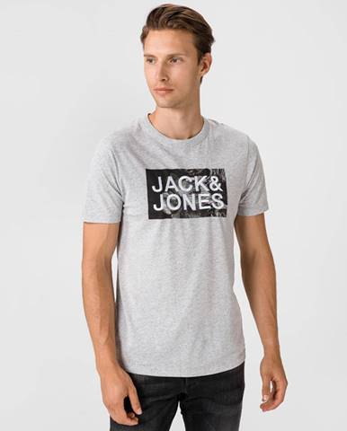 Šedé tričko jack & jones