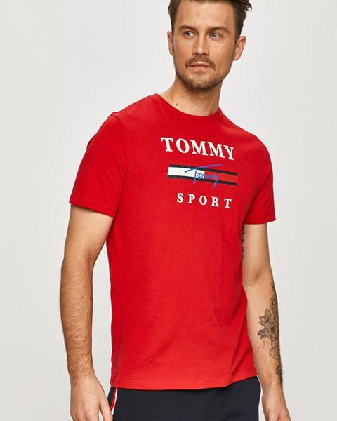Červené tričko Tommy Sport