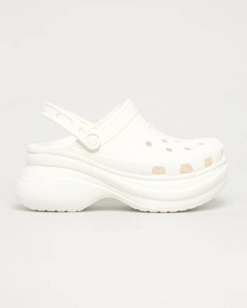 Bílé boty crocs