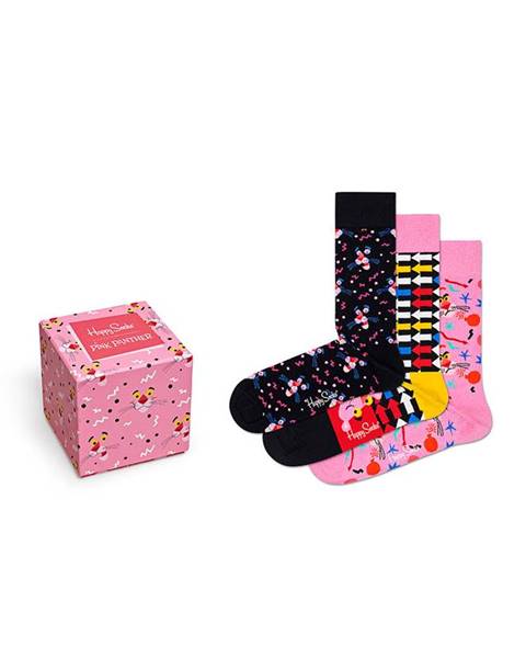 Růžové spodní prádlo happy socks