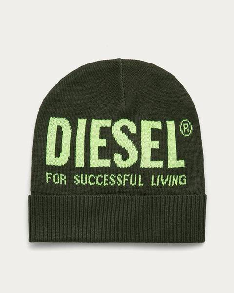Zelená čepice Diesel