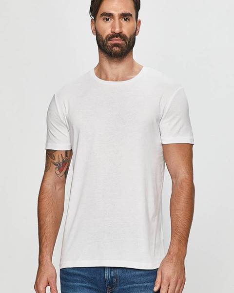 Bílé tričko Moschino Underwear
