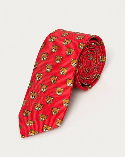Červená kravata Moschino