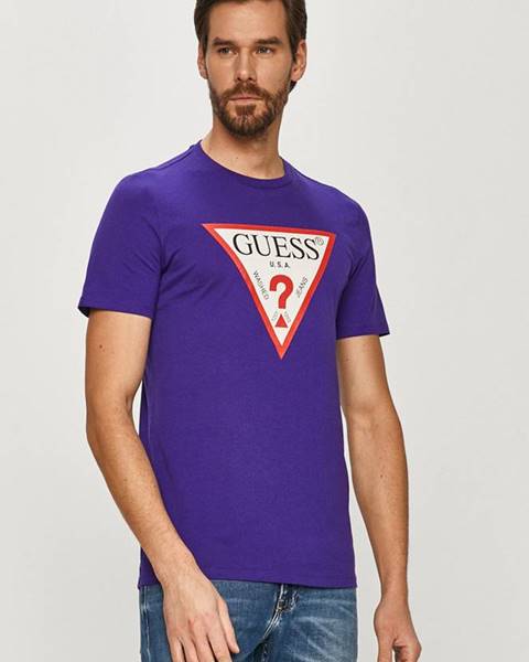 Fialové tričko Guess