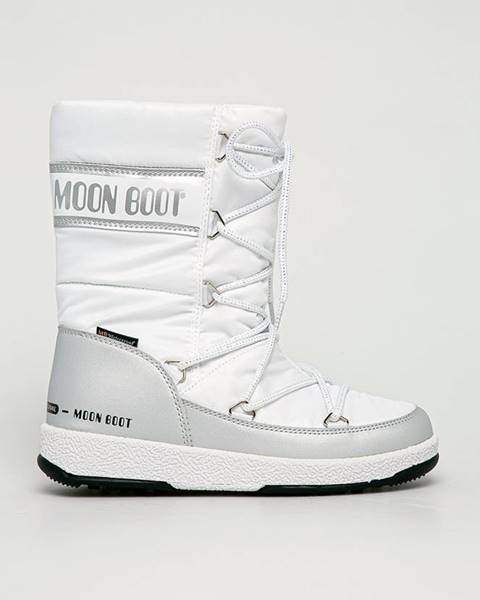 Bílé boty Moon Boot