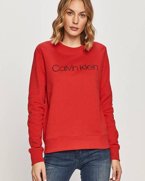 Červená mikina Calvin Klein