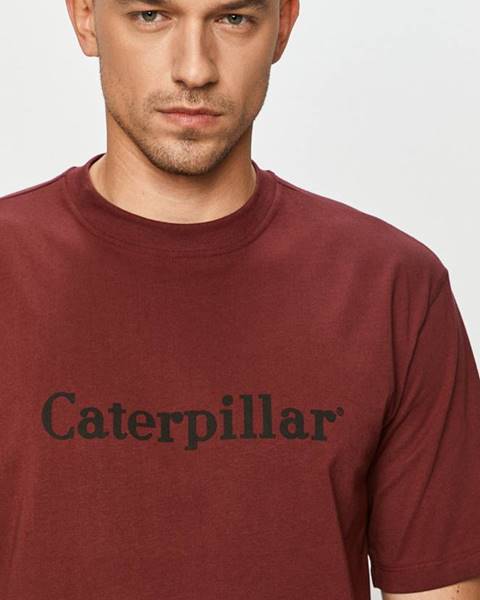 Burgundské tričko Caterpillar