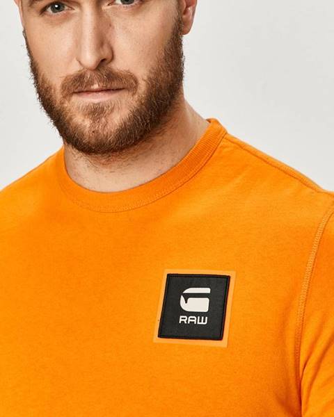 Oranžové tričko G-Star RAW