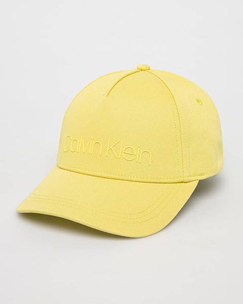 Žlutá čepice Calvin Klein