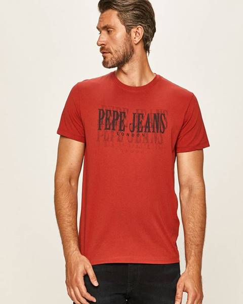 Červené tričko pepe jeans