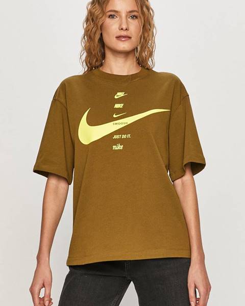 Zelený top Nike Sportswear