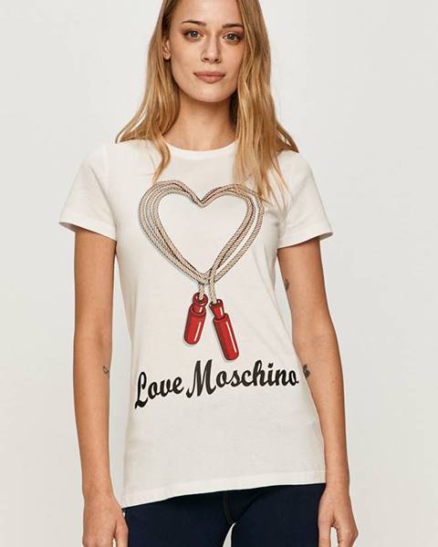 Bílý top Love Moschino