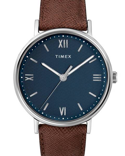 Hnědé hodinky Timex