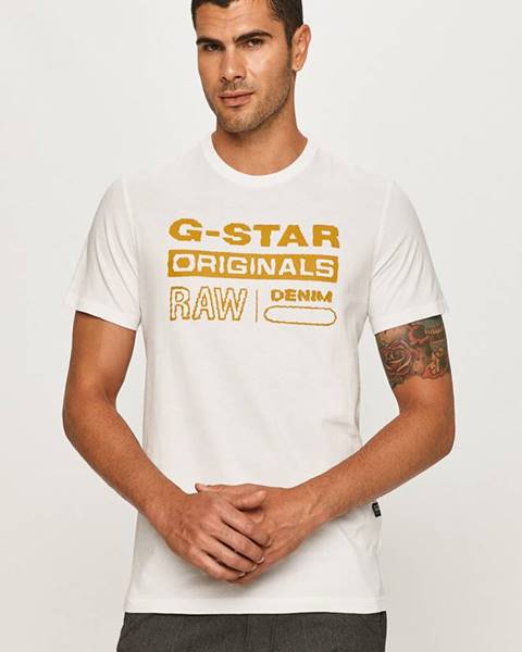 Bílé tričko G-Star RAW