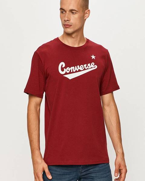 Burgundské tričko converse