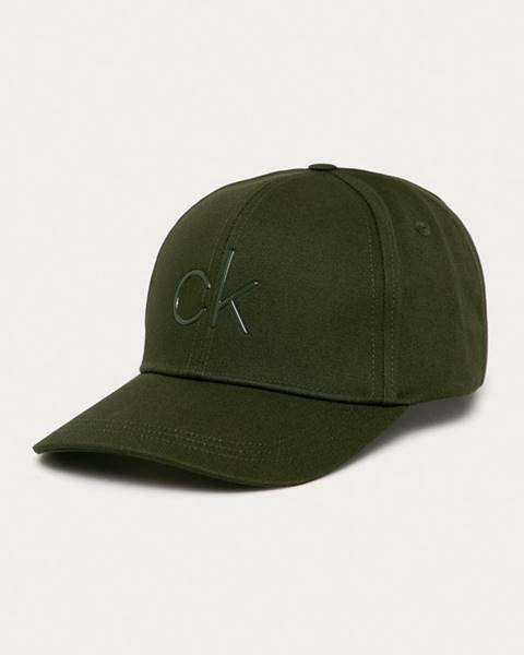 Zelená čepice Calvin Klein