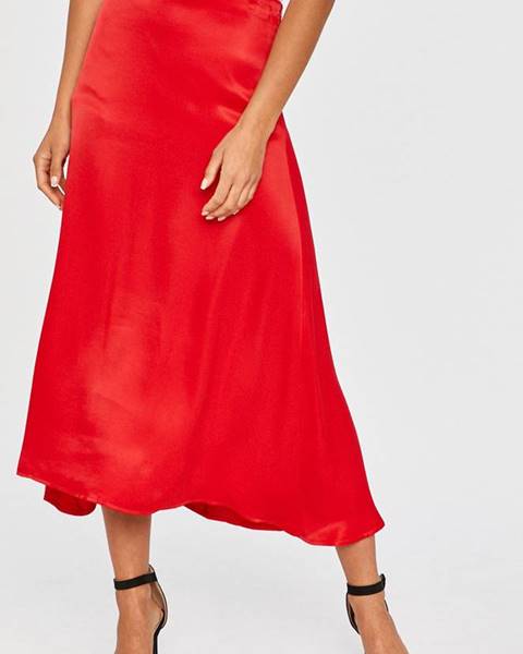 Červená sukně Answear Lab