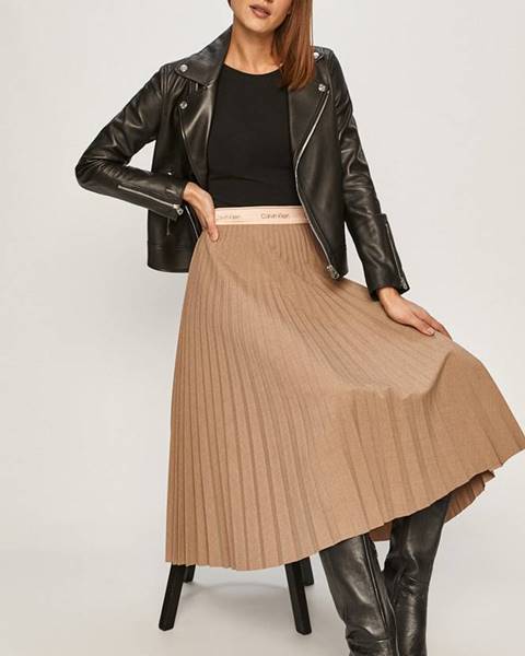 Béžová sukně Calvin Klein