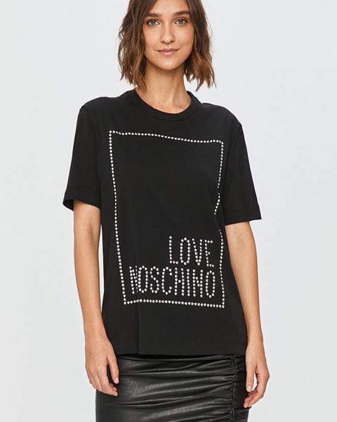 Černý top Love Moschino