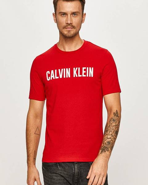 Červené tričko Calvin Klein Performance