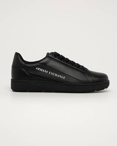 Černé boty Armani Exchange