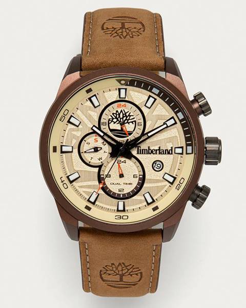 Hnědé hodinky Timberland