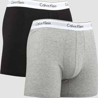 Calvin Klein 2Pack Boxer Briefs odern Cotton C/O černé / melange šedé