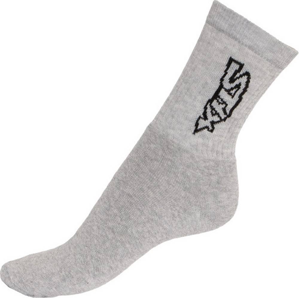 Ponožky  classic šedé s čer...