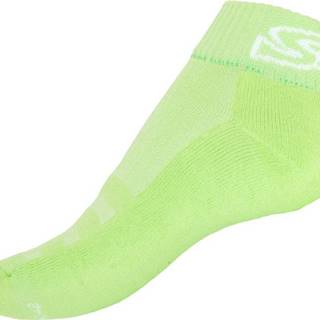 Ponožky  fit zelené s bílým nápisem