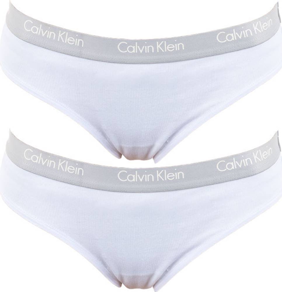Calvin Klein 2PACK dámské kalhotky  bílé