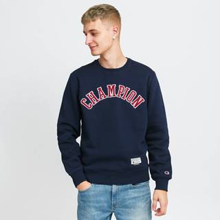 Champion Collegiate Logo Organic Cotton Sweatshirt navy