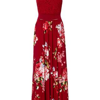 Letní šaty s květovým vzorem a krajkou