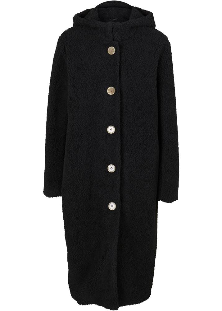 bonprix Kabát z umělé kožešiny s kapucí