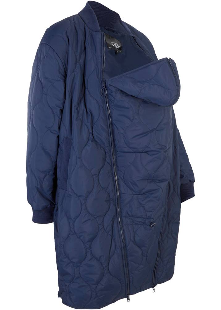 bonprix Těhotenský/nosící prošívaný kabát na přechodné období
