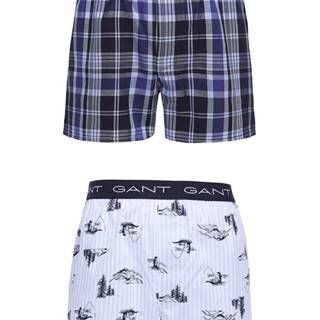 Spodní Prádlo Gant 2-P Box Shorts Fishing Print/Check