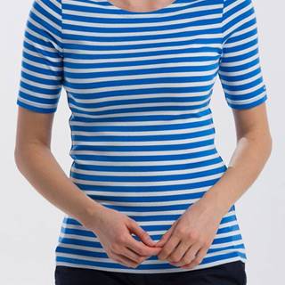 Tričko Gant Striped 1X1 Rib Ss T-Shirt