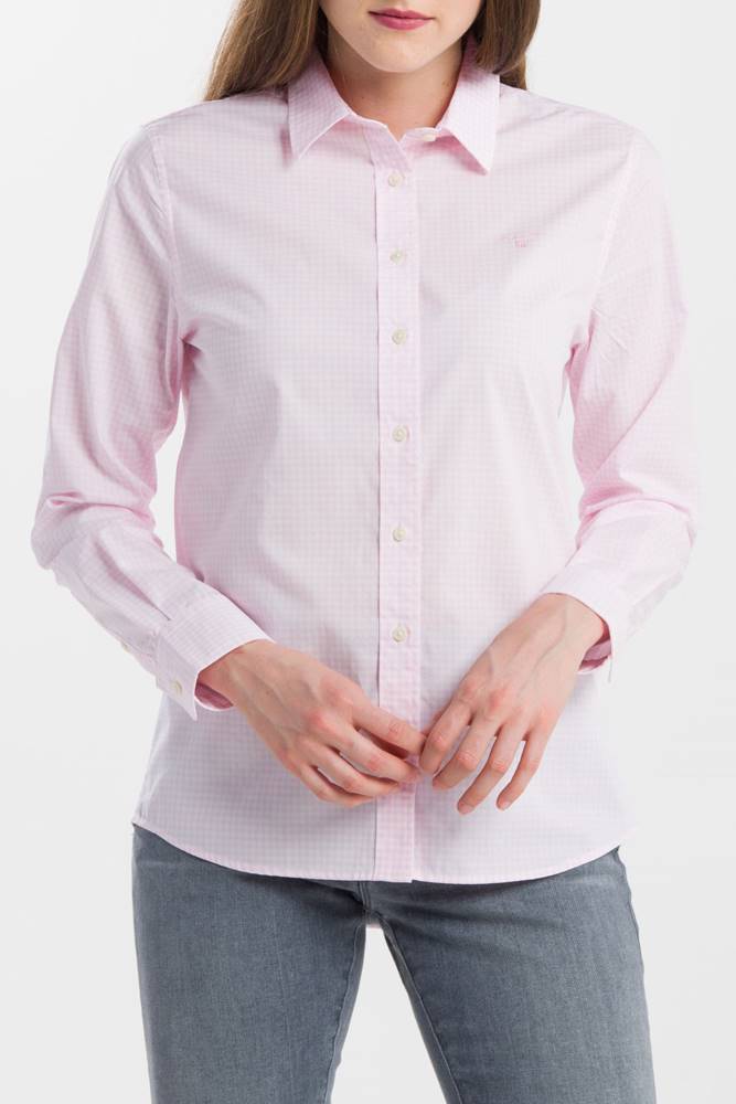 gant Košile Gant The Broadcloth Gingham Shirt
