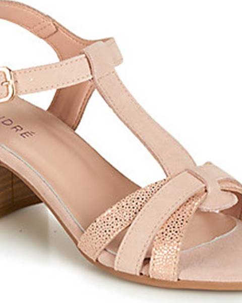 Růžové sandály André