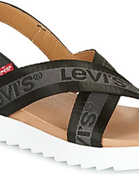 Černé sandály Levis
