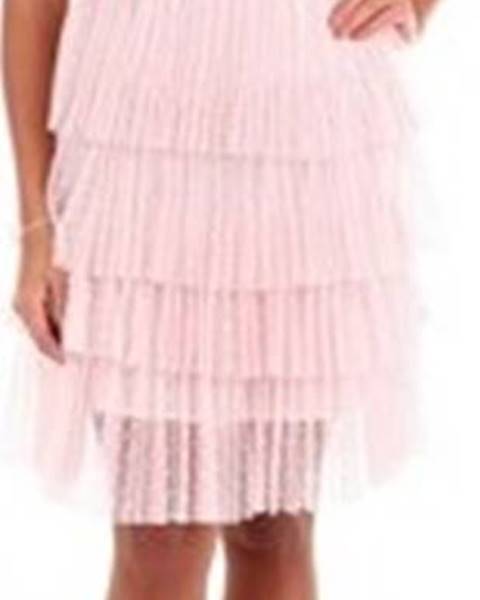 Růžové šaty Glamorous