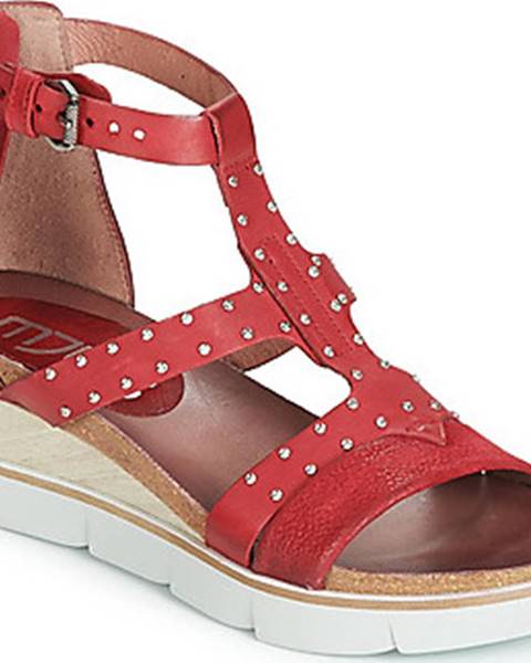 Červené sandály Mjus
