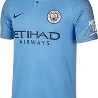 Nike Trička s krátkým rukávem Manchester City Breathe Stadium H Modrá