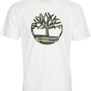 Timberland Trička s krátkým rukávem Kennebec River Camo T-Shirt Bílá